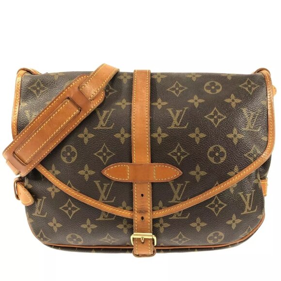 LOUIS VUITTON Saumur Monogram Shoulder Bag Monogram Canvas 574-020325 - Picture 1 of 14